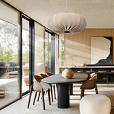 CAFÉE Pendelleuchte 66cm weiß 1x40W E27 Frappe Schirm