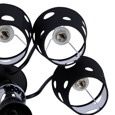 Black chandelier hanging lamp 3xE14 Batley Ledea 50203105