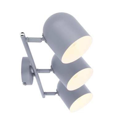 Wandleuchte Candellux Azuro 93-63229 Streifen E27 grau matt