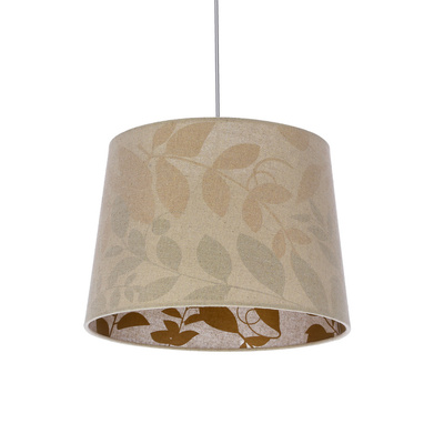 Lampa wisząca z abażurem Mirage klasyczna z tkaninowym abażurem do salonu