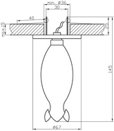 Plafonnier Candellux décoratif fixe blanc G4 2299917