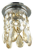 Plafonnier Candellux chrome doré cristaux décoratifs 50W