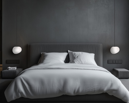 STONES pendant lamp black 20cm 1x40W E27 white shade 31-35127