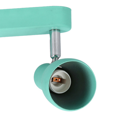 Lampa sufitowa Picardo regulowana 2-punktowa metalowa miętowa E14