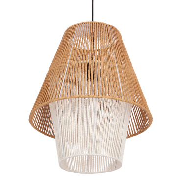 Lampa wisząca z abażurem Africa czarna do sypialni E27