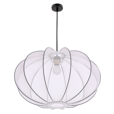 MELLOW suspension noire 1x40W E27 abat-jour 60 sphère blanche 31-41975