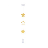 lampă suspendată stele 1x20w E27 iq kids gold