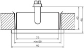 Plafoniera Candellux G4 patrat 2287403