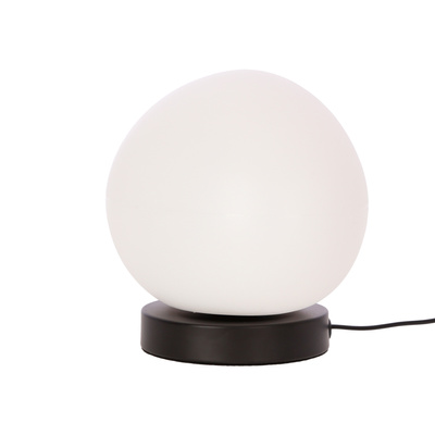 STONES lampă de masă neagră 20cm 1x40W E27 abajur alb 41-35219