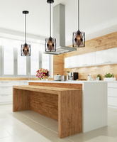 Lampa suspendata Livian neagra 1X60W cu abajur chihlimbar 31-09562