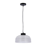 Lampa suspendata 27cm sticla/cablu negru Liverpool Ledea 50101286