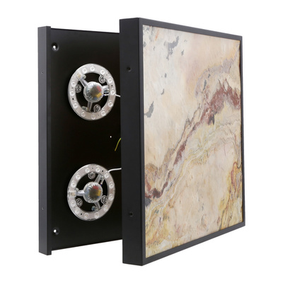 Luxan ceiling lamp 49x49 black 48w led 4000k led indian autumn