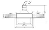 Plafonnier aluminium nickel satiné SC-02 2210937