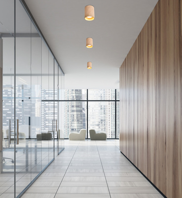 Lampa sufitowa tuba drewniana okrągła brązowa 1xGU10 natynkowa
