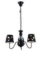 Candelabru negru suspendat 3xE14 Batley Ledea 50203105