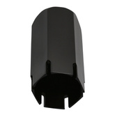 Black tube surface mounted ceiling luminaire 2282831