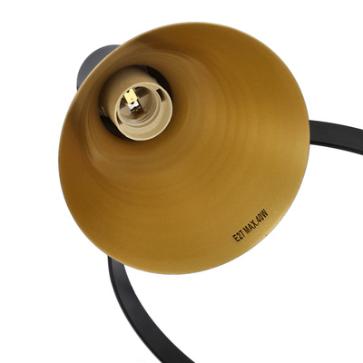 Lampa wisząca More czarno-złota metalowa 5-płomienna do salonu