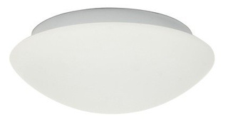 Deckenleuchte aus weißem Glas für das Badezimmer E27 2x60W 39cm Nina Candellux 14-74242