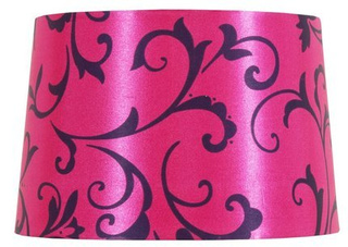 Abat-jour tissu/PVC rose E14 Arosa Candellux 77-10650