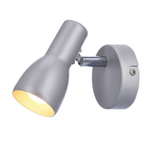 Lampa ścienna Candellux kinkiet Picardo 91-43917  E14 szary srebrny