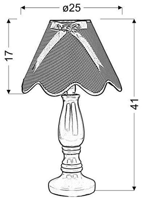 Candellux Lola Lampa de Masa Cabinet 41-14597 E14 Violet