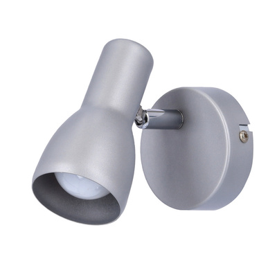 Lampa ścienna Candellux kinkiet Picardo 91-43917  E14 szary srebrny