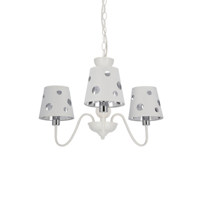 Candelabru alb suspendat 3xE14 Batley Ledea 50203109
