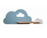 Kinkiet LED 5W dla dziecka niebiesko-biała chmurka z półką Cloud 21-33567