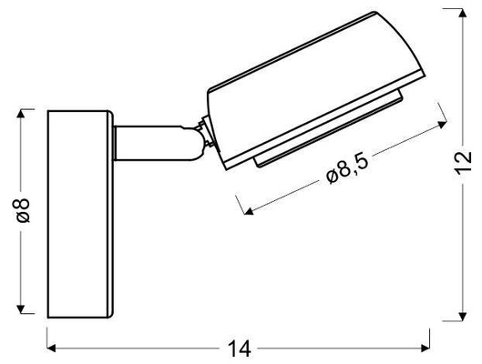 Wandleuchte Candellux Mild 91-66534 LED 3000K