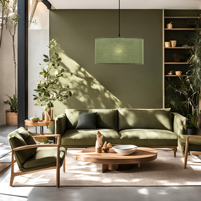 Shanti pendant lamp SHANTI black 1x40 E27 shade mint 31-38654