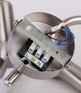Plafoniera spirala 3X40W E14 nichel satinat ARC 98-63304