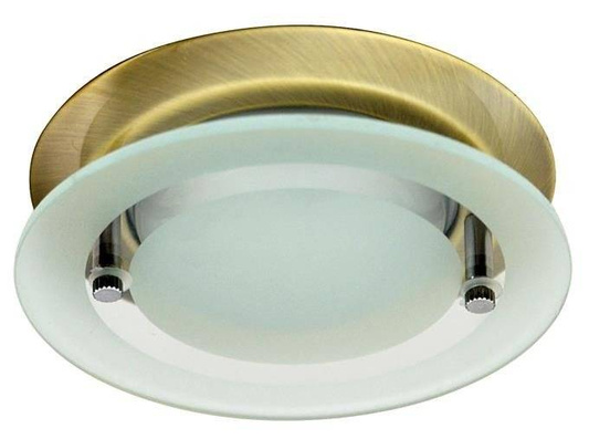Runde goldene Deckenleuchte mit Glas OZS-08 2277540