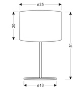 Chrome table lamp Arkas 41-18055