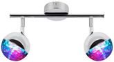 Lampa sufitowa Party listwa regulowana 2-punktowa LED do salonu metalowa