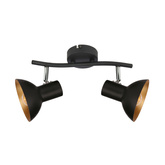 Wandleuchte Candellux Diso 92-63427 E27 Schwarz+Gold