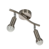 Wandlampenleiste 2xE14 satiniert ARC 92-63298