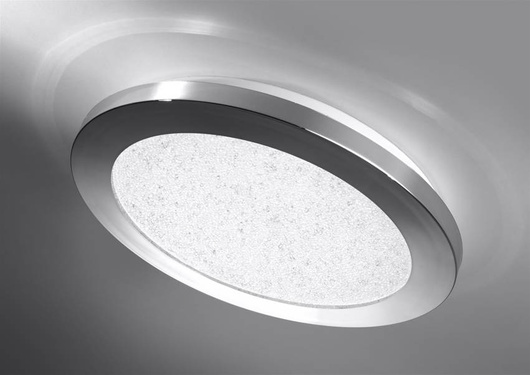 Plafon do łazienki PIXEL minimalistyczny – srebrny chromowany 22,5 cm - okrągły plafon LED z funkcją ściemniania 3000K 12W IP441
