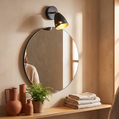 Wall lamp sconce 1X40W E14 black COTY 91-67159