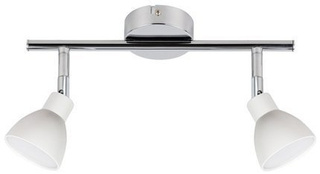 Lampa sufitowa Roy listwa regulowana 2-punktowa LED do salonu metalowa