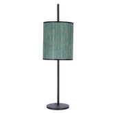 Lampă de masă Bendi neagră Abajur verde 41-25289