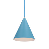 Hängelampe blauer Kegel Voss Ledea 50101182