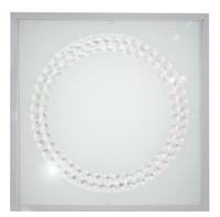 Lampa sufitowa plafon 29X29 16W LED 4000K satyna ring LUX 10-64479