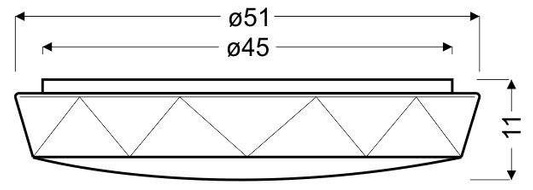 Ceiling Lamp Candellux Sky 14-62109 Ceiling Led 6500K