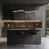 Pendant lamp THASOS LED 23W 103cm chrome