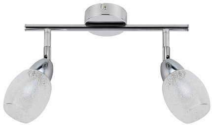 Wandlampenleiste 2X6W LED runder Kopf Chrom RICO 92-67579
