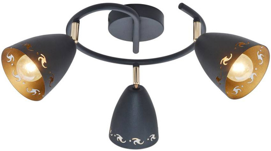 Luxan ceiling lamp 39x39 black 48w led 4000k led s. white
