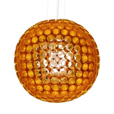 Plafonnier boule de cuivre en tubes métalliques E27 Abros Candellux 31-09074