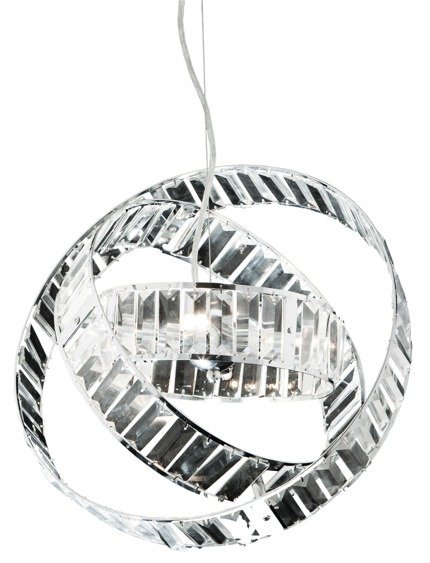 Hanging lamp adjustable rings crystals 40W Saturn Candellux 34-87273