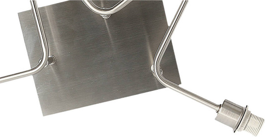 Deckenleuchte aus satiniertem Nickel mit gewebtem Lampenschirm 6x40W Sax Candellux 36-70708