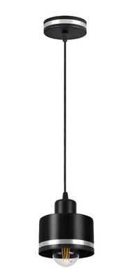 Deckenleuchte schwarz/chrom Wama 31-00460